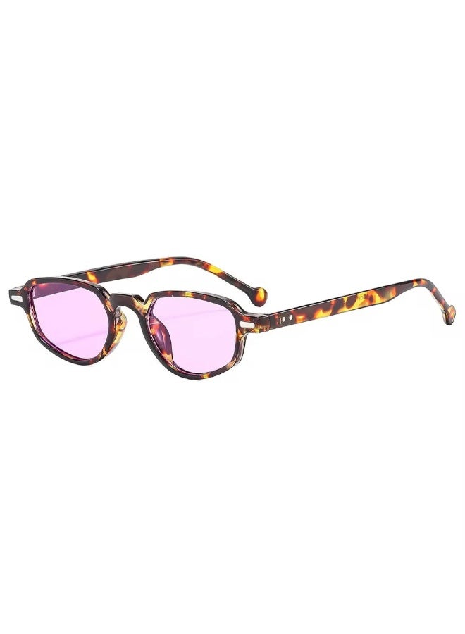Nexo Purple Full Rim Rectangle Sunglasses